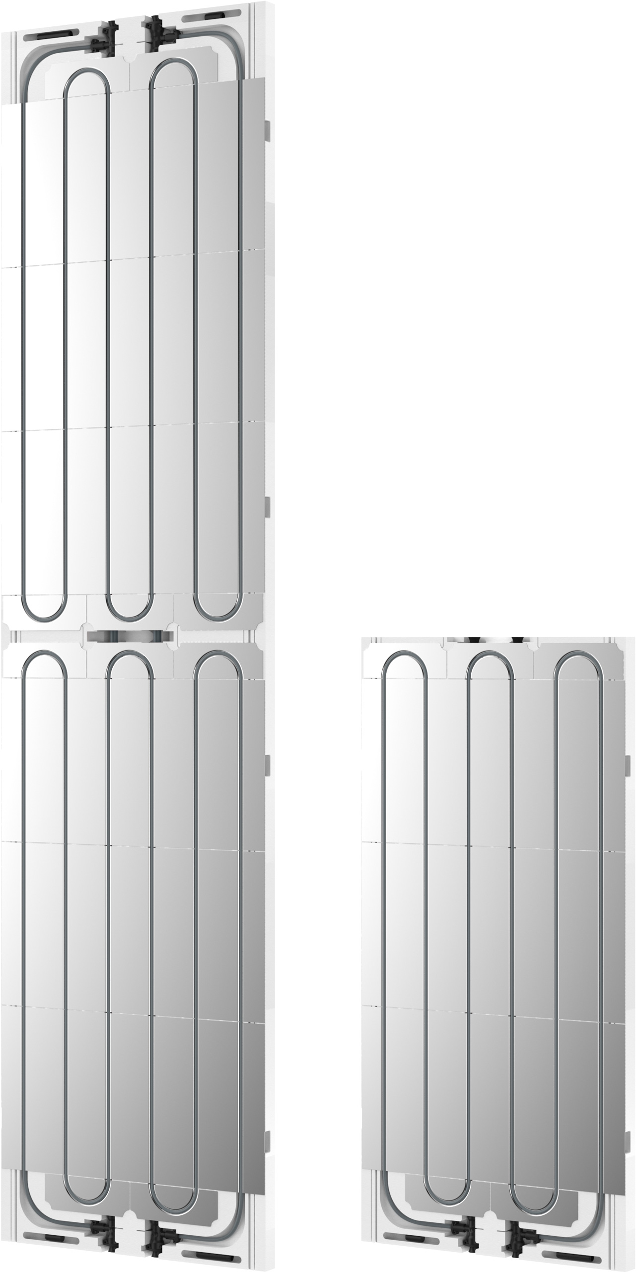 Panneaux radiants a circuit integre